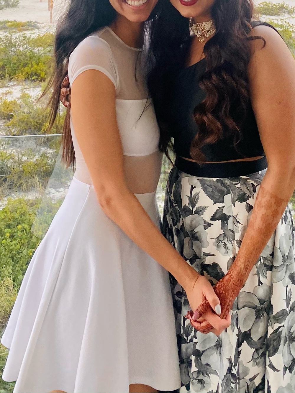 American Apparel sheer white dress
